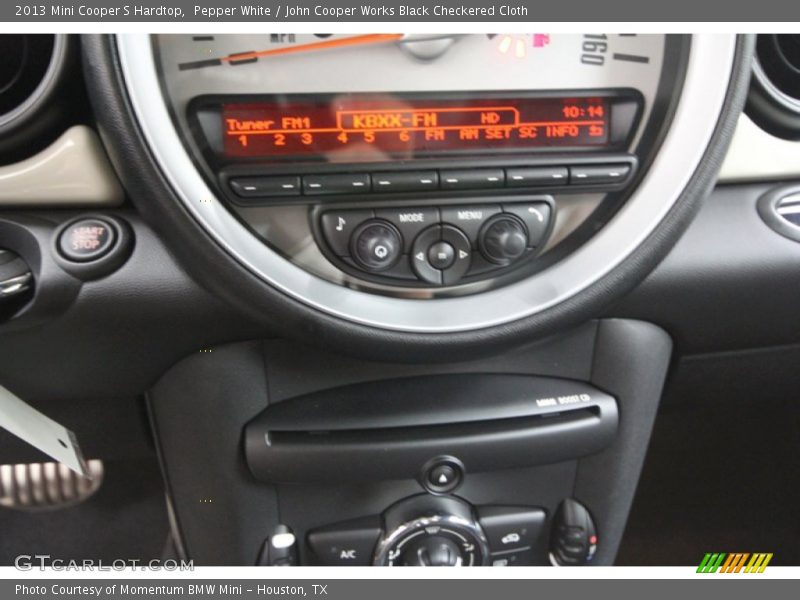 Pepper White / John Cooper Works Black Checkered Cloth 2013 Mini Cooper S Hardtop