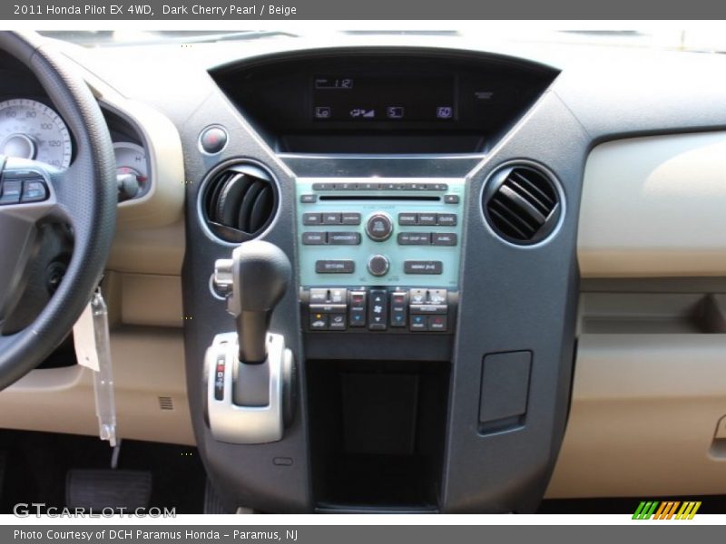 Dark Cherry Pearl / Beige 2011 Honda Pilot EX 4WD