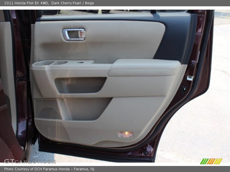 Dark Cherry Pearl / Beige 2011 Honda Pilot EX 4WD