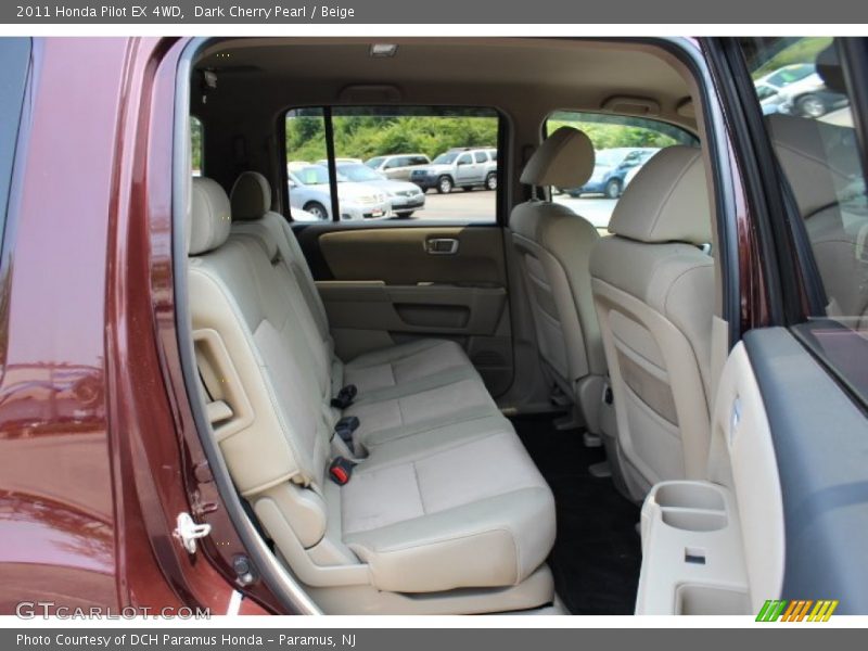 Dark Cherry Pearl / Beige 2011 Honda Pilot EX 4WD