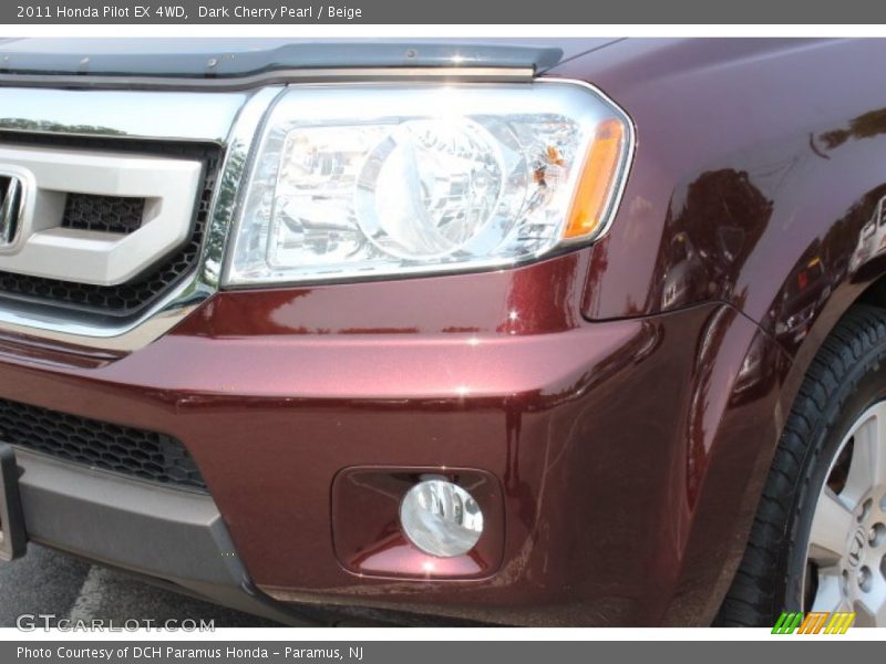 Dark Cherry Pearl / Beige 2011 Honda Pilot EX 4WD