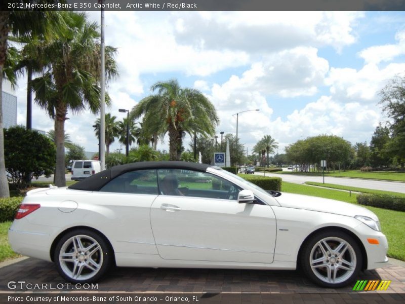 Arctic White / Red/Black 2012 Mercedes-Benz E 350 Cabriolet