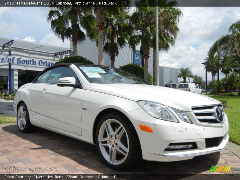 Arctic White / Red/Black 2012 Mercedes-Benz E 350 Cabriolet