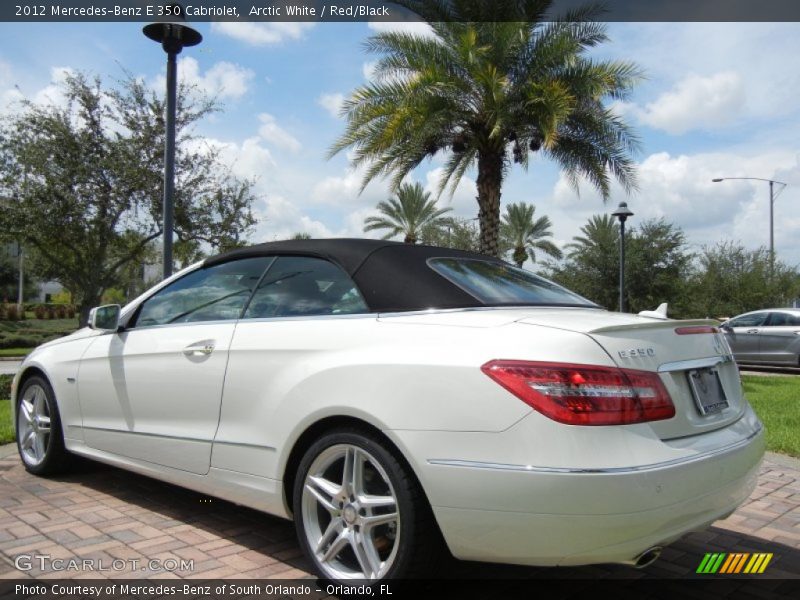 Arctic White / Red/Black 2012 Mercedes-Benz E 350 Cabriolet