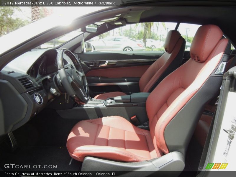 Arctic White / Red/Black 2012 Mercedes-Benz E 350 Cabriolet