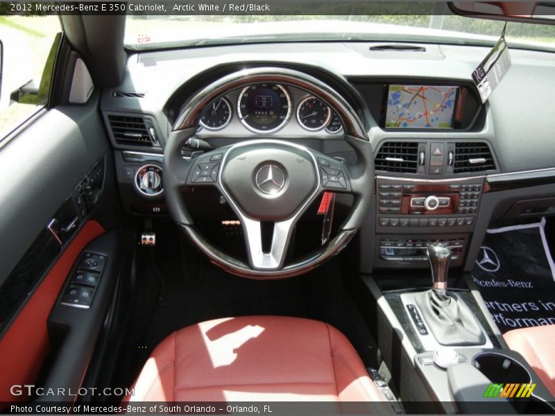 Arctic White / Red/Black 2012 Mercedes-Benz E 350 Cabriolet