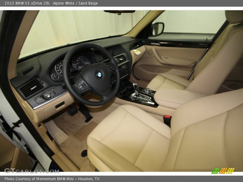 Alpine White / Sand Beige 2013 BMW X3 xDrive 28i