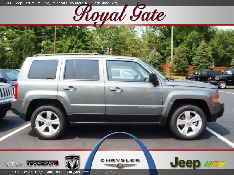 Mineral Gray Metallic / Dark Slate Gray 2013 Jeep Patriot Latitude