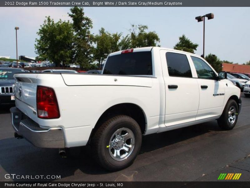 Bright White / Dark Slate Gray/Medium Graystone 2012 Dodge Ram 1500 Tradesman Crew Cab