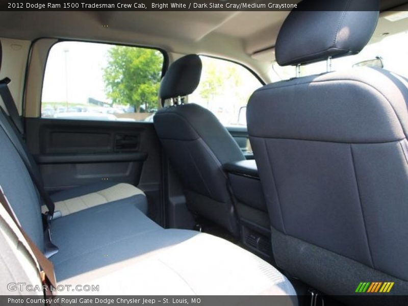Bright White / Dark Slate Gray/Medium Graystone 2012 Dodge Ram 1500 Tradesman Crew Cab