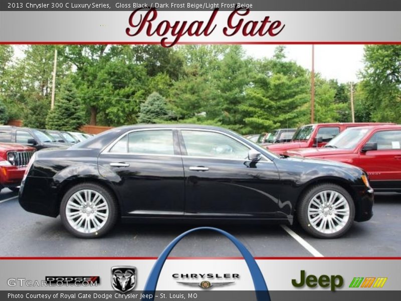 Gloss Black / Dark Frost Beige/Light Frost Beige 2013 Chrysler 300 C Luxury Series