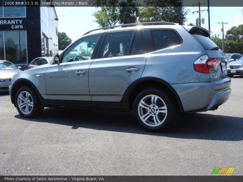 Silver Grey Metallic / Black 2006 BMW X3 3.0i