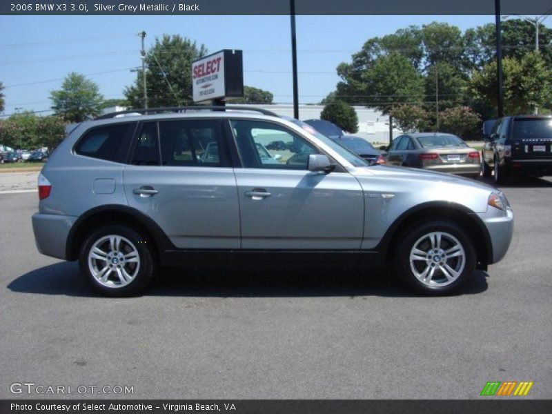 Silver Grey Metallic / Black 2006 BMW X3 3.0i