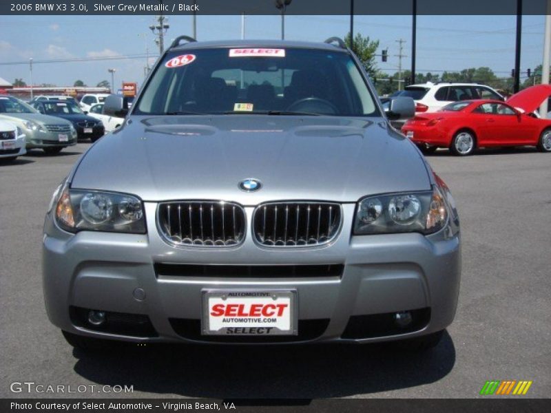 Silver Grey Metallic / Black 2006 BMW X3 3.0i