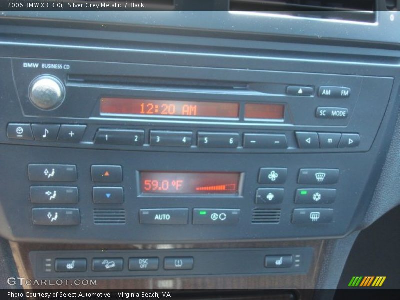Controls of 2006 X3 3.0i