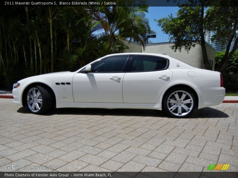 Bianco Eldorado (White) / Sabbia 2011 Maserati Quattroporte S