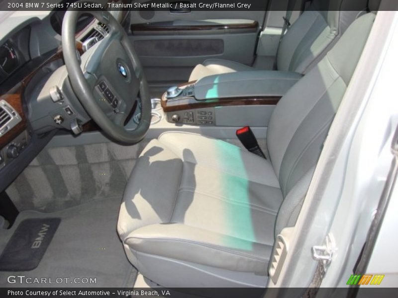 Front Seat of 2004 7 Series 745Li Sedan