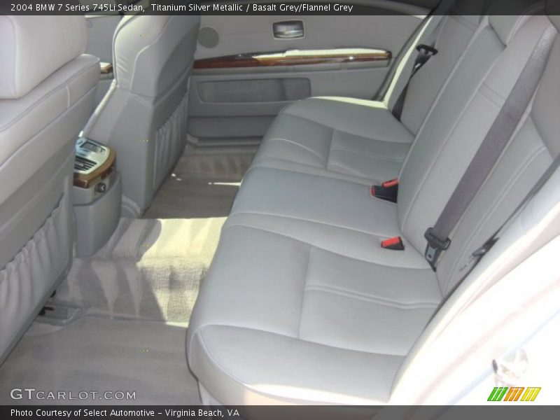 Rear Seat of 2004 7 Series 745Li Sedan