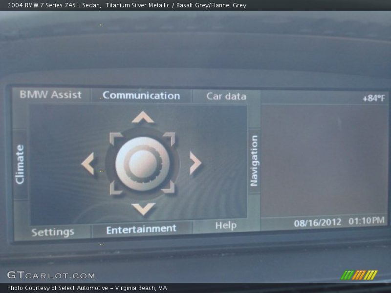 Titanium Silver Metallic / Basalt Grey/Flannel Grey 2004 BMW 7 Series 745Li Sedan