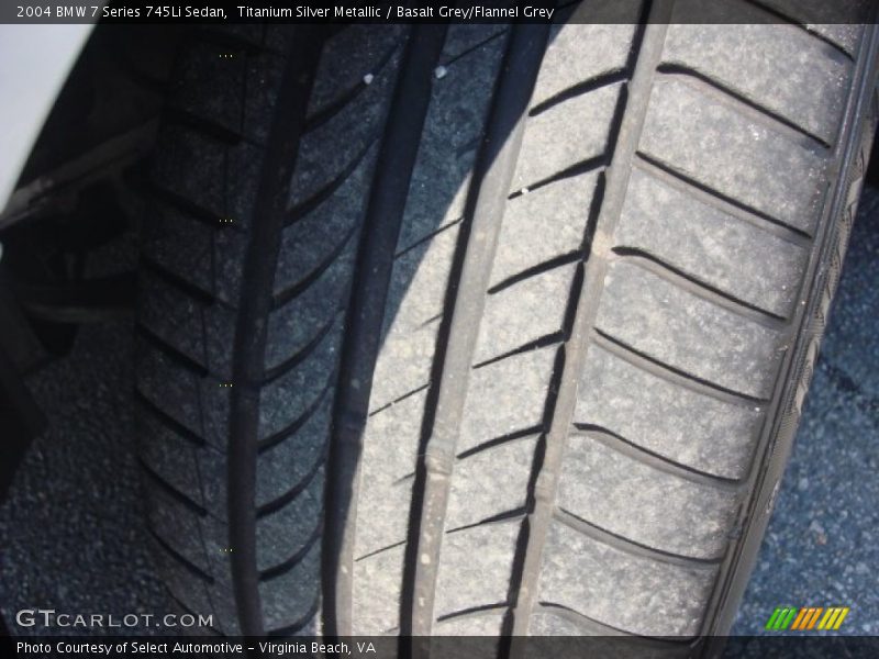 Titanium Silver Metallic / Basalt Grey/Flannel Grey 2004 BMW 7 Series 745Li Sedan