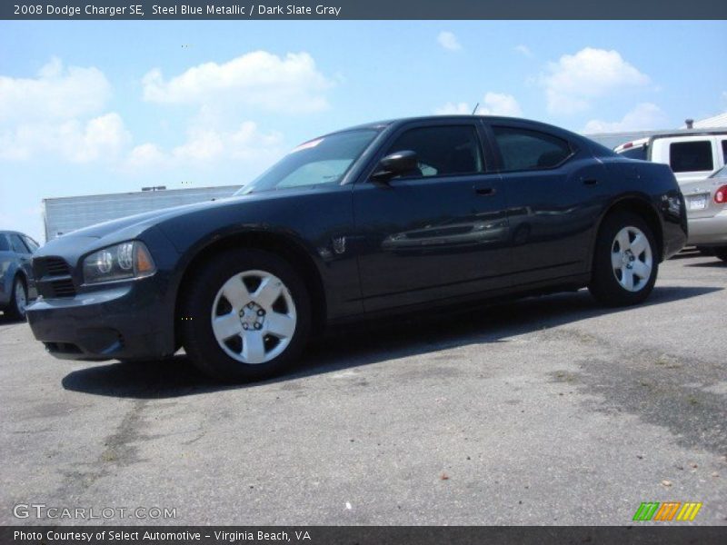 Steel Blue Metallic / Dark Slate Gray 2008 Dodge Charger SE