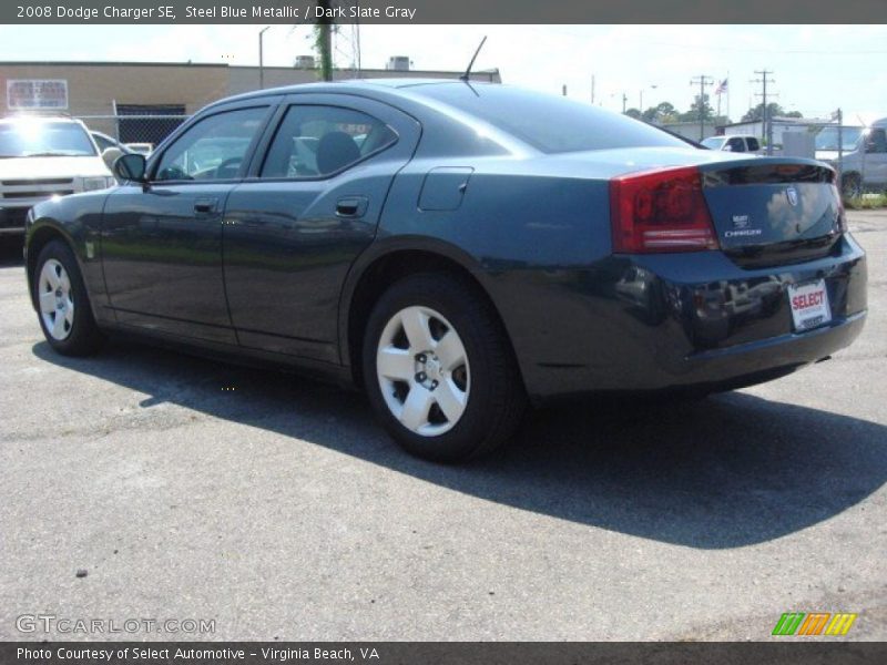 Steel Blue Metallic / Dark Slate Gray 2008 Dodge Charger SE