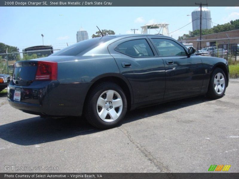 Steel Blue Metallic / Dark Slate Gray 2008 Dodge Charger SE