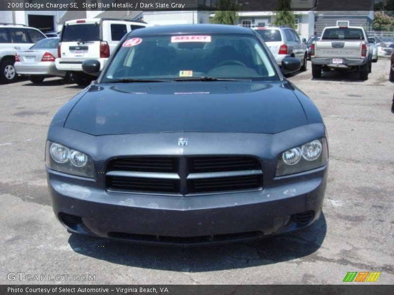Steel Blue Metallic / Dark Slate Gray 2008 Dodge Charger SE