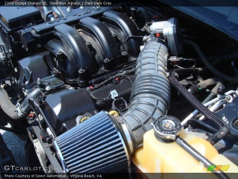 Steel Blue Metallic / Dark Slate Gray 2008 Dodge Charger SE
