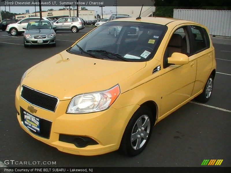 Summer Yellow / Charcoal 2009 Chevrolet Aveo Aveo5 LT