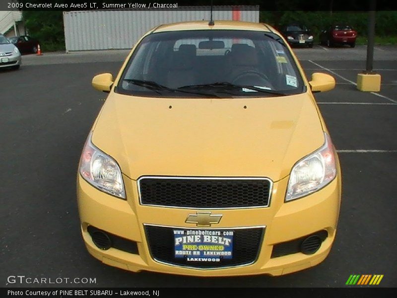 Summer Yellow / Charcoal 2009 Chevrolet Aveo Aveo5 LT