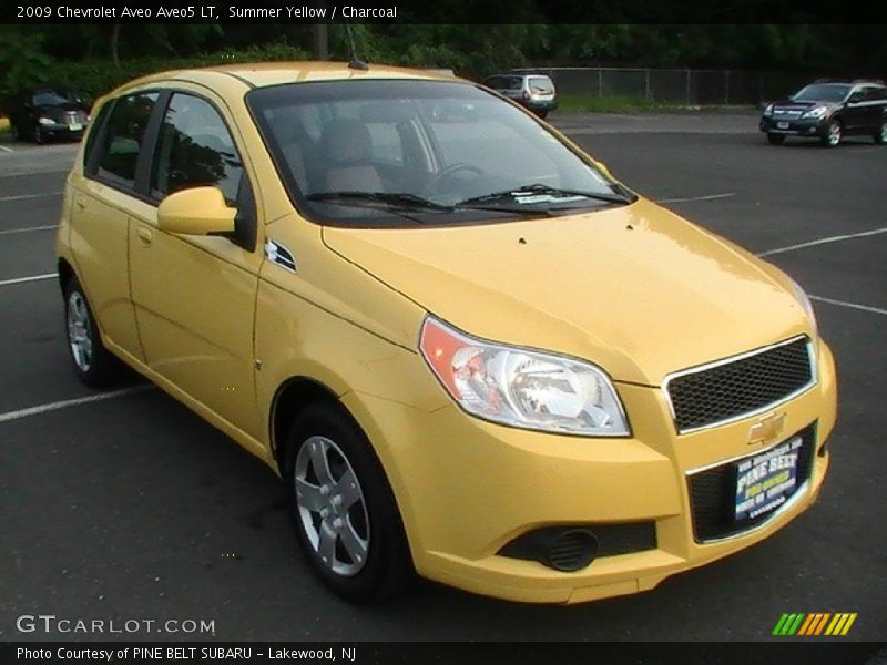 Summer Yellow / Charcoal 2009 Chevrolet Aveo Aveo5 LT