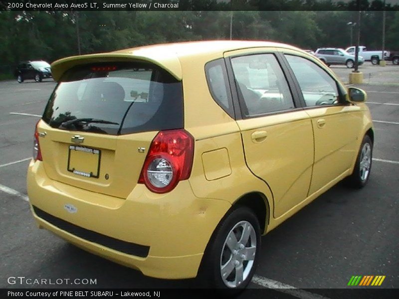 Summer Yellow / Charcoal 2009 Chevrolet Aveo Aveo5 LT