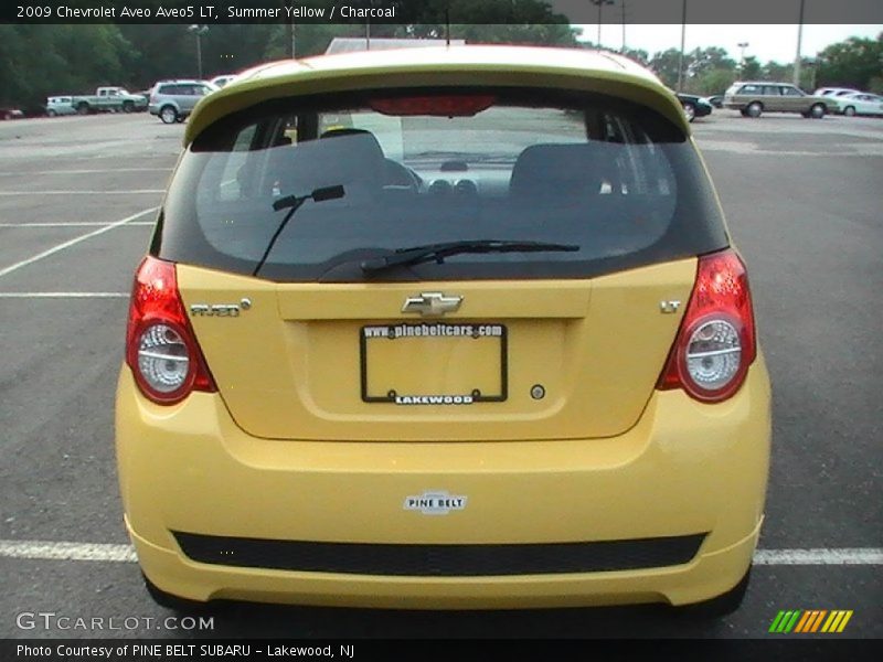 Summer Yellow / Charcoal 2009 Chevrolet Aveo Aveo5 LT