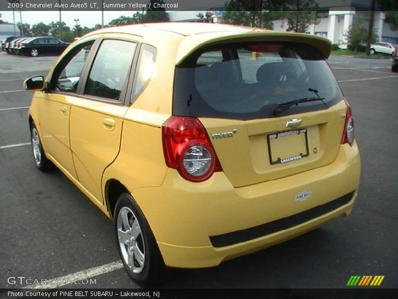 Summer Yellow / Charcoal 2009 Chevrolet Aveo Aveo5 LT
