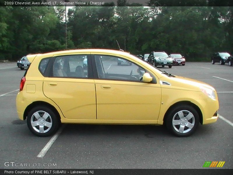 Summer Yellow / Charcoal 2009 Chevrolet Aveo Aveo5 LT