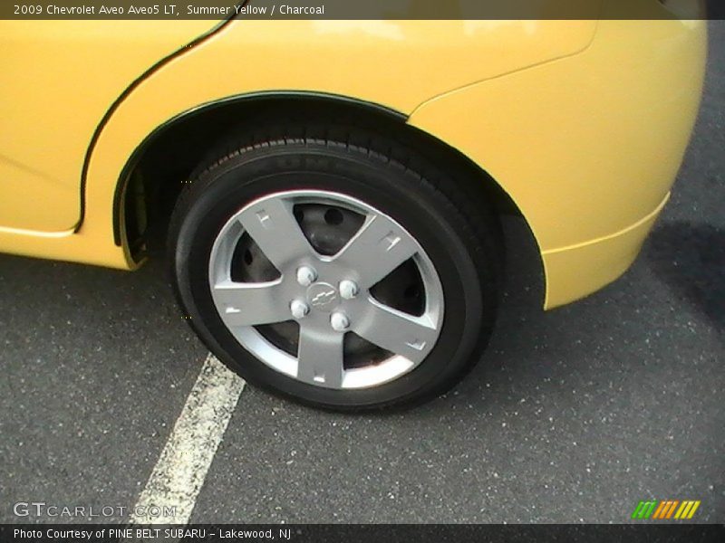 Summer Yellow / Charcoal 2009 Chevrolet Aveo Aveo5 LT