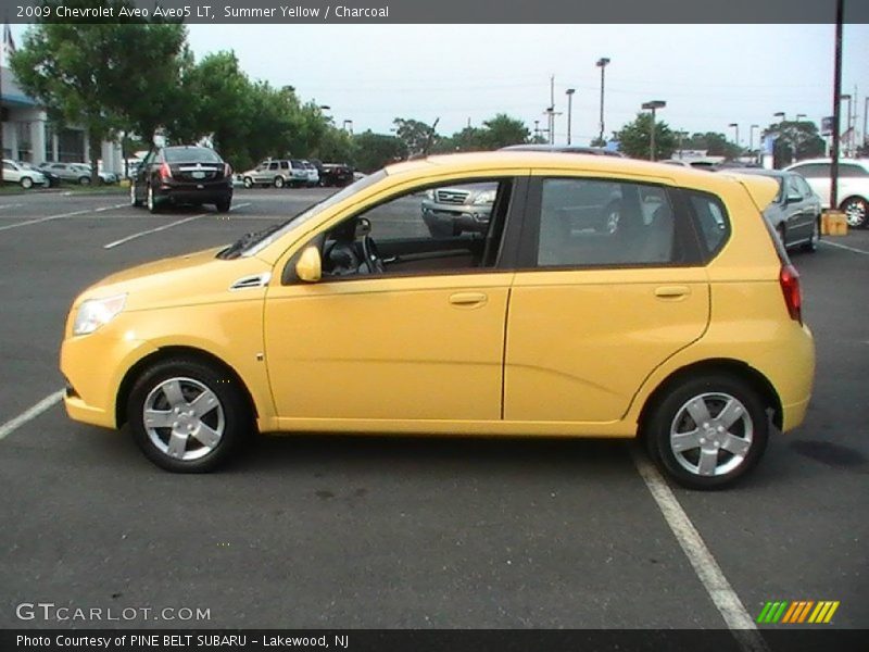 Summer Yellow / Charcoal 2009 Chevrolet Aveo Aveo5 LT
