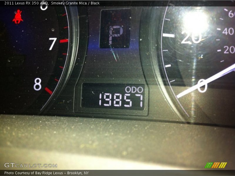 Smokey Granite Mica / Black 2011 Lexus RX 350 AWD