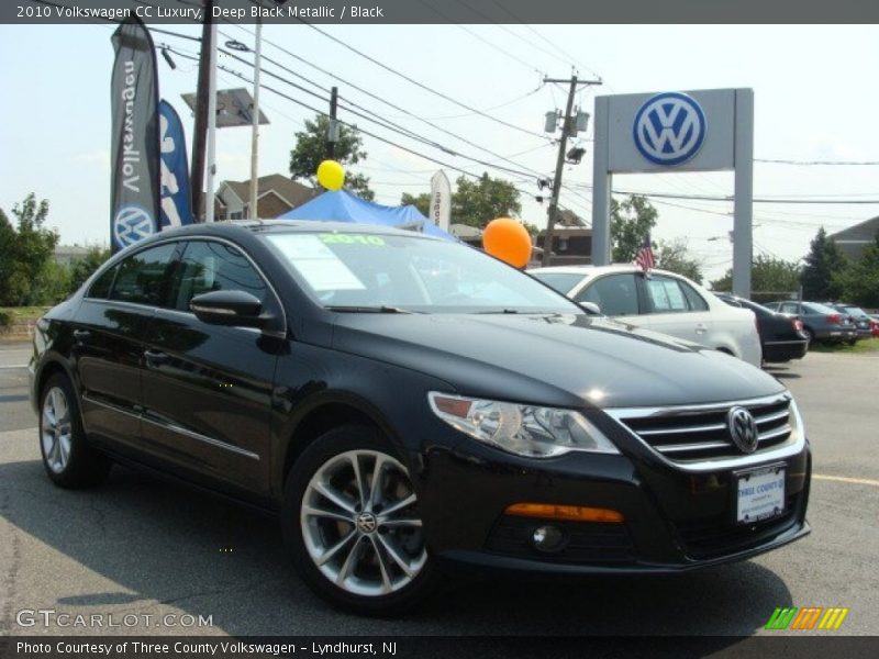 Deep Black Metallic / Black 2010 Volkswagen CC Luxury