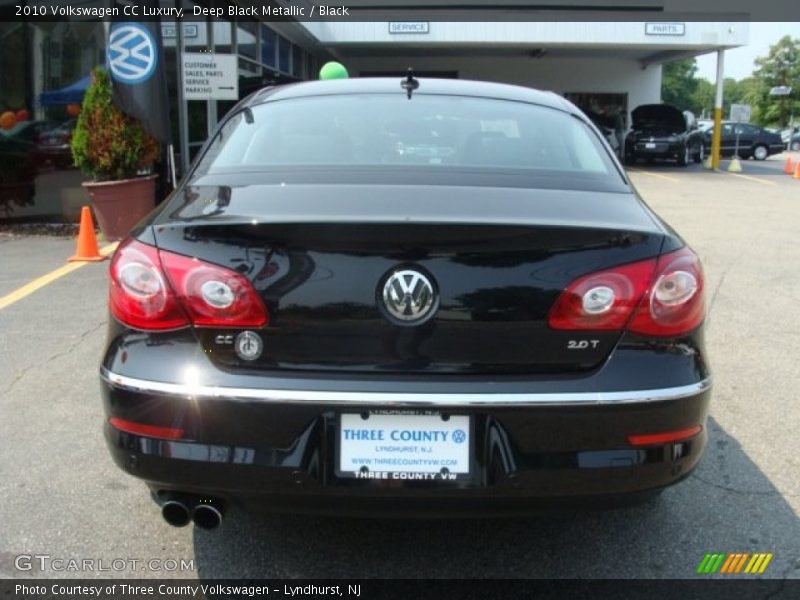 Deep Black Metallic / Black 2010 Volkswagen CC Luxury
