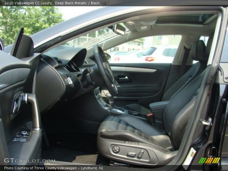 Deep Black Metallic / Black 2010 Volkswagen CC Luxury
