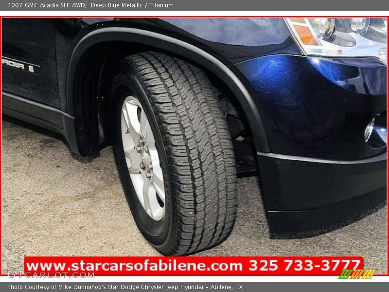 Deep Blue Metallic / Titanium 2007 GMC Acadia SLE AWD