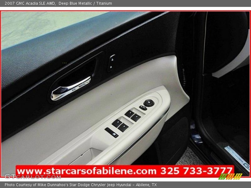 Deep Blue Metallic / Titanium 2007 GMC Acadia SLE AWD