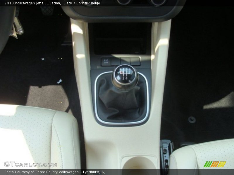 Black / Cornsilk Beige 2010 Volkswagen Jetta SE Sedan