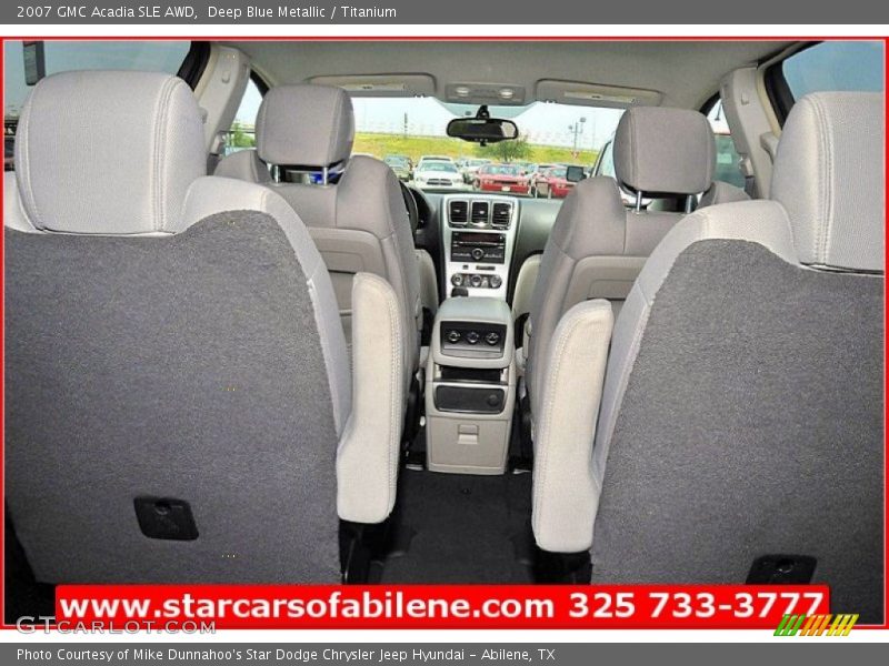 Deep Blue Metallic / Titanium 2007 GMC Acadia SLE AWD