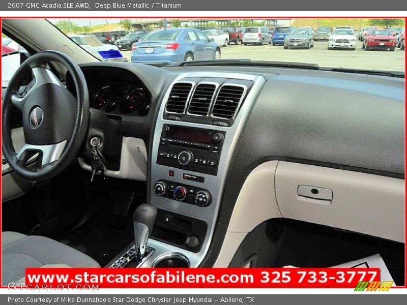 Deep Blue Metallic / Titanium 2007 GMC Acadia SLE AWD