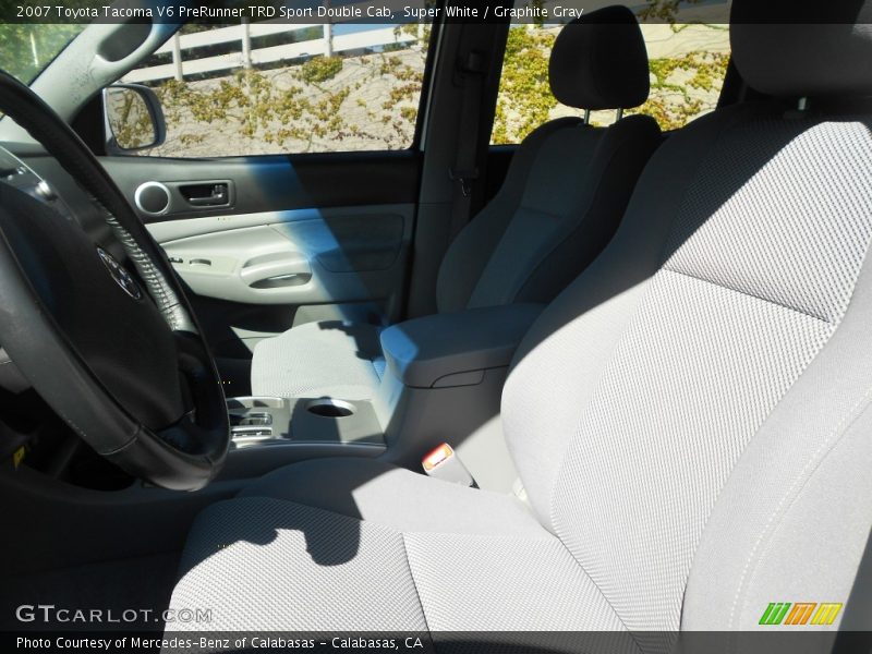 Super White / Graphite Gray 2007 Toyota Tacoma V6 PreRunner TRD Sport Double Cab