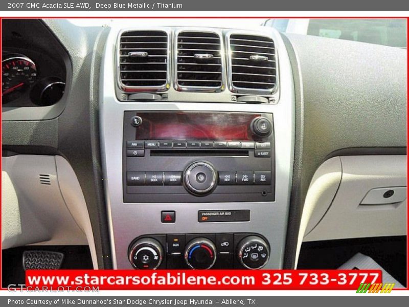 Deep Blue Metallic / Titanium 2007 GMC Acadia SLE AWD
