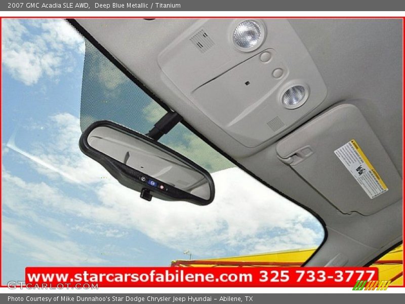 Deep Blue Metallic / Titanium 2007 GMC Acadia SLE AWD